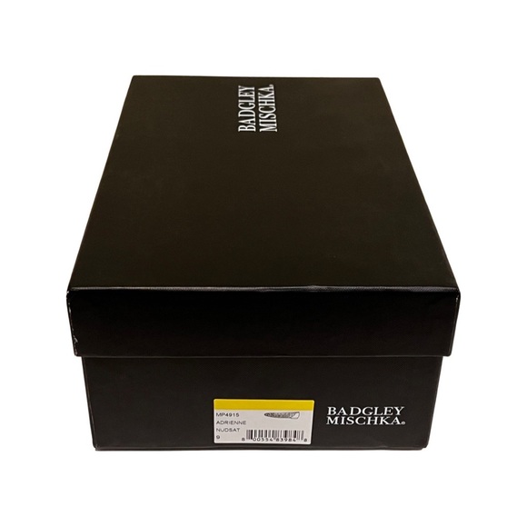 Pre-owned Badgley Mischska Collection Satin Crystal Skimmer wedding Flat 9M - Picture 10 of 11